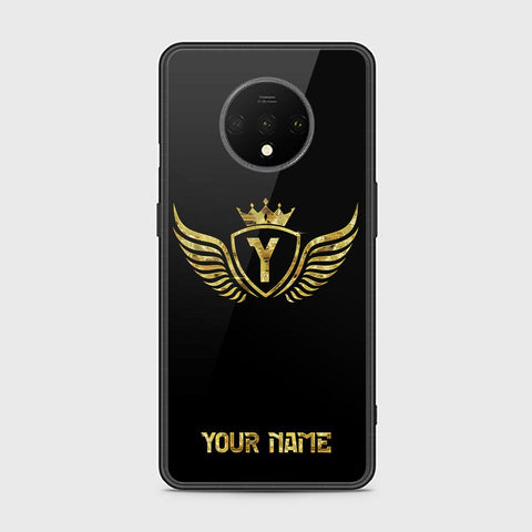 OnePlus 7T Cover - Gold Series - HQ Ultra Shine Premium Infinity Glass Soft Silicon Borders Case