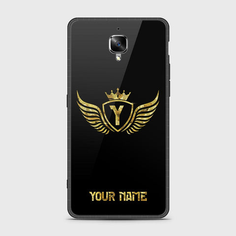 Oneplus 3 Cover - Gold Series - HQ Ultra Shine Premium Infinity Glass Soft Silicon Borders Case