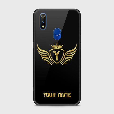 Realme 3 Pro Cover - Gold Series - HQ Ultra Shine Premium Infinity Glass Soft Silicon Borders Case