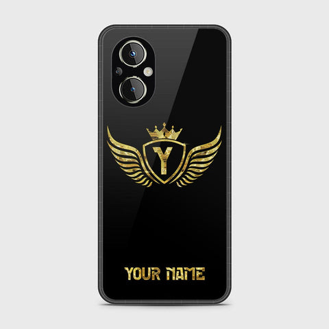 Oppo Reno 8z 5G Cover - Gold Series - HQ Ultra Shine Premium Infinity Glass Soft Silicon Borders Case