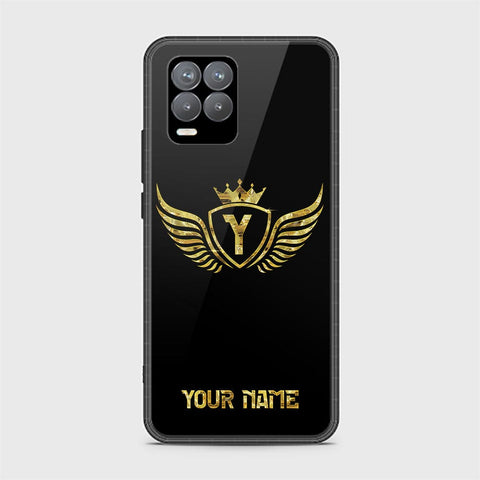 Realme 8 Cover - Gold Series - HQ Ultra Shine Premium Infinity Glass Soft Silicon Borders Case