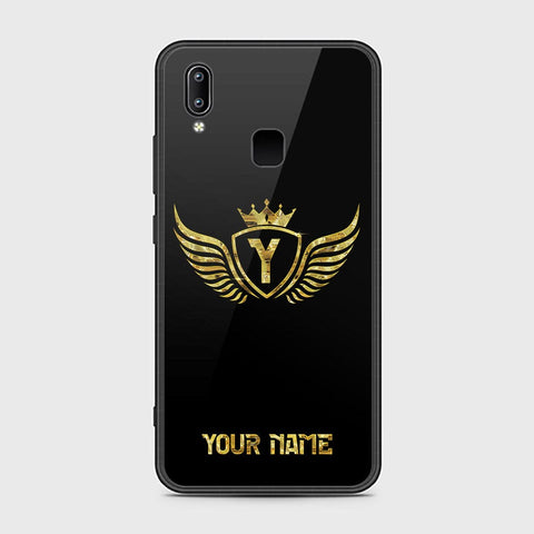 Vivo V9 Youth Cover - Gold Series - HQ Ultra Shine Premium Infinity Glass Soft Silicon Borders Case