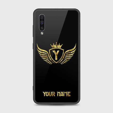 Samsung Galaxy A30s Cover - Gold Series - HQ Ultra Shine Premium Infinity Glass Soft Silicon Borders Case