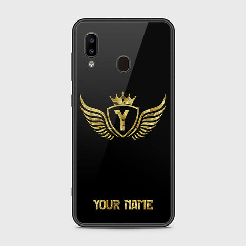 Samsung Galaxy A30 Cover - Gold Series - HQ Ultra Shine Premium Infinity Glass Soft Silicon Borders Case