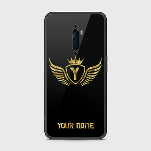 Oppo Reno 2Z Cover - Gold Series - HQ Ultra Shine Premium Infinity Glass Soft Silicon Borders Case