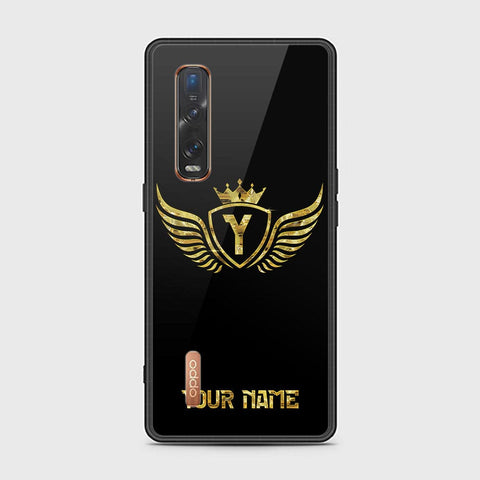 Oppo Find X2 Pro Cover - Gold Series - HQ Ultra Shine Premium Infinity Glass Soft Silicon Borders Case