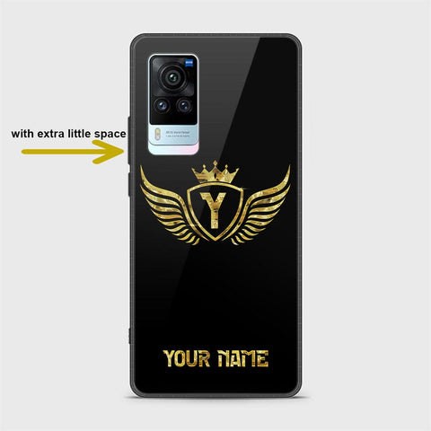 Vivo X60 Pro Cover - Gold Series - HQ Ultra Shine Premium Infinity Glass Soft Silicon Borders Case