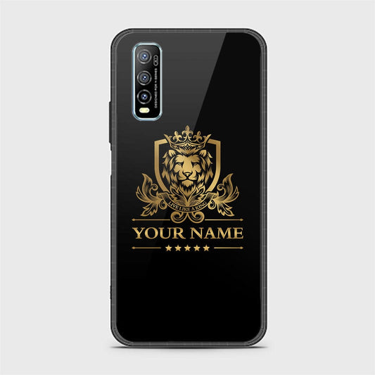 Vivo Y70s Cover - Gold Series - HQ Ultra Shine Premium Infinity Glass Soft Silicon Borders Case