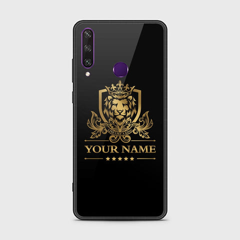 Huawei Y6p Cover - Gold Series - HQ Ultra Shine Premium Infinity Glass Soft Silicon Borders Case