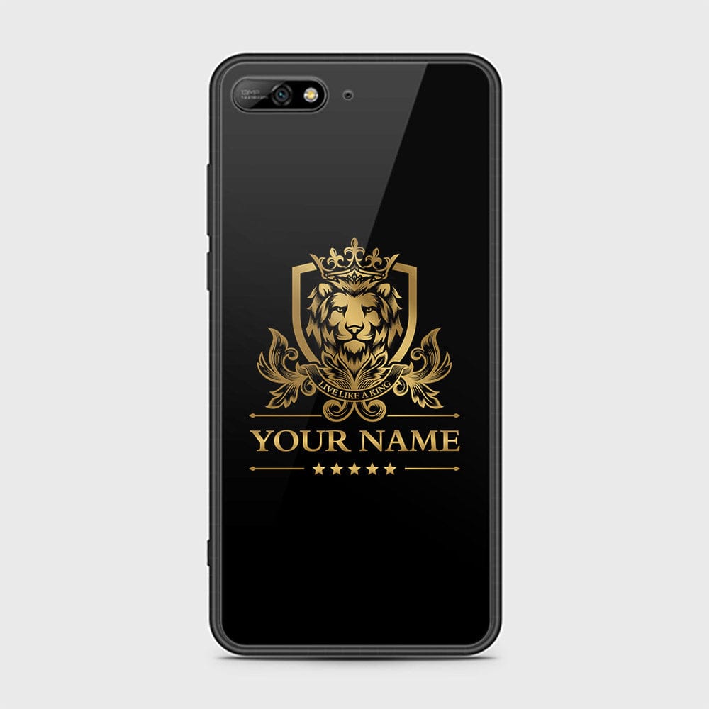 Huawei Y6 Prime 2018 Cover - Gold Series - HQ Ultra Shine Premium Infinity Glass Soft Silicon Borders Case
