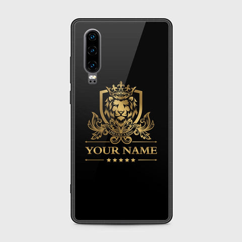 Huawei P30 Cover - Gold Series - HQ Ultra Shine Premium Infinity Glass Soft Silicon Borders Case