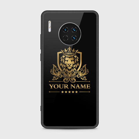 Huawei Mate 30 Cover - Gold Series - HQ Ultra Shine Premium Infinity Glass Soft Silicon Borders Case