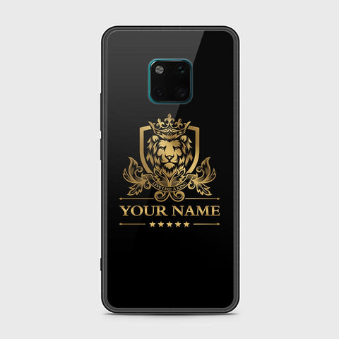 Huawei Mate 20 Pro Cover - Gold Series - HQ Ultra Shine Premium Infinity Glass Soft Silicon Borders Case