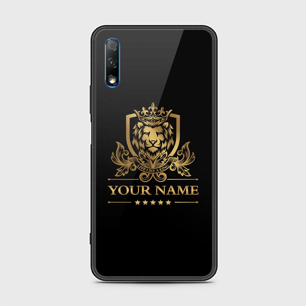 Honor 9X without logo Cover - Gold Series - HQ Ultra Shine Premium Infinity Glass Soft Silicon Borders Case