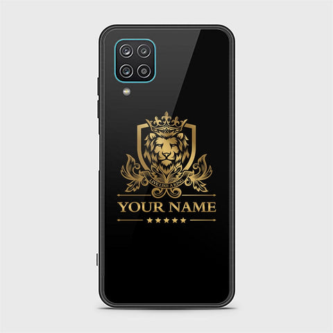 Samsung Galaxy A12 Cover - Gold Series - HQ Ultra Shine Premium Infinity Glass Soft Silicon Borders Case