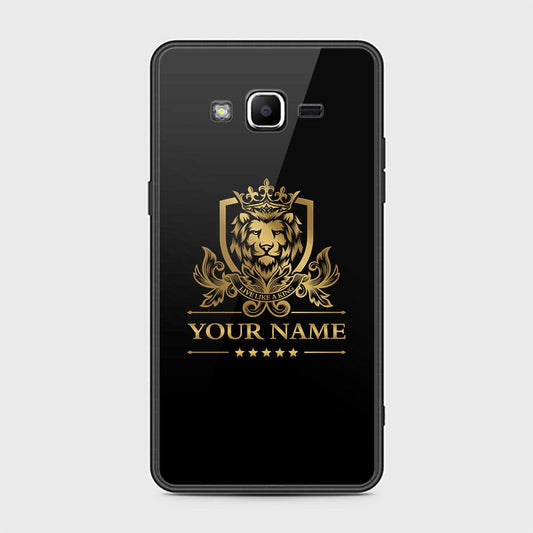 J2 Prime Cover - Gold Series - HQ Ultra Shine Premium Infinity Glass Soft Silicon Borders Case