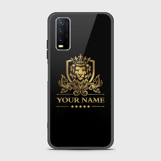 Vivo Y20s Cover - Gold Series - HQ Ultra Shine Premium Infinity Glass Soft Silicon Borders Case
