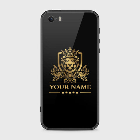 iPhone 5 Cover - Gold Series - HQ Ultra Shine Premium Infinity Glass Soft Silicon Borders Case
