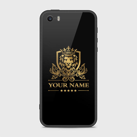 iPhone 5s Cover - Gold Series - HQ Ultra Shine Premium Infinity Glass Soft Silicon Borders Case