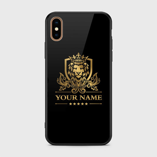 iPhone XS Max Cover - Gold Series - HQ Ultra Shine Premium Infinity Glass Soft Silicon Borders Case