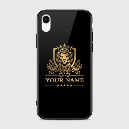 iPhone XR Cover - Gold Series - HQ Ultra Shine Premium Infinity Glass Soft Silicon Borders Case