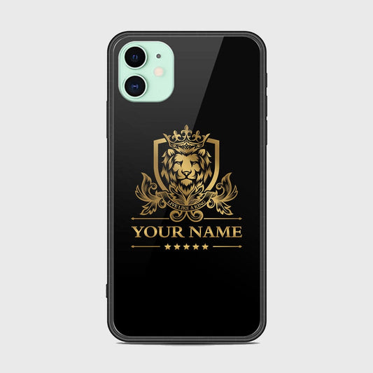 iPhone 11 Cover - Gold Series - HQ Ultra Shine Premium Infinity Glass Soft Silicon Borders Case