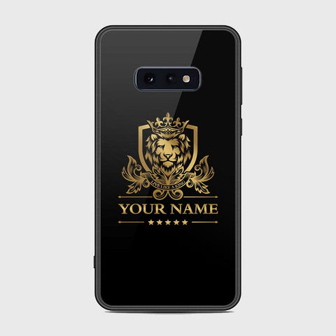 Samsung Galaxy S10e Cover - Gold Series - HQ Ultra Shine Premium Infinity Glass Soft Silicon Borders Case