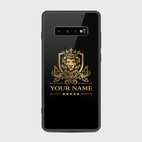 Samsung Galaxy S10 Plus Cover - Gold Series - HQ Ultra Shine Premium Infinity Glass Soft Silicon Borders Case