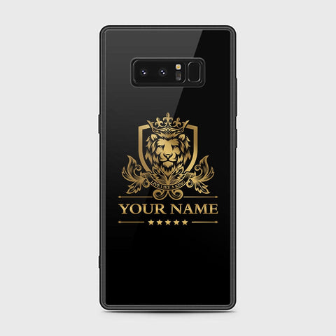 Samsung Galaxy Note 8 Cover - Gold Series - HQ Ultra Shine Premium Infinity Glass Soft Silicon Borders Case