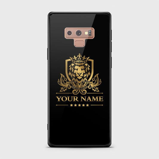 Samsung Galaxy Note 9 Cover - Gold Series - HQ Ultra Shine Premium Infinity Glass Soft Silicon Borders Case