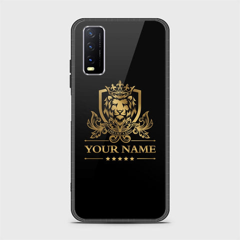 Vivo Y12s Cover - Gold Series - HQ Ultra Shine Premium Infinity Glass Soft Silicon Borders Case
