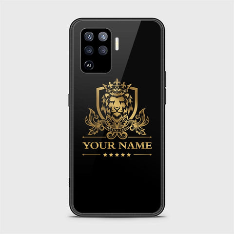 Oppo A94 Cover - Gold Series - HQ Ultra Shine Premium Infinity Glass Soft Silicon Borders Case