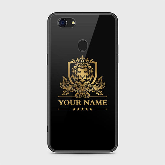 Oppo F5 Cover - Gold Series - HQ Ultra Shine Premium Infinity Glass Soft Silicon Borders Case