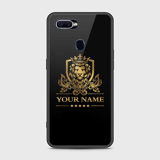 Oppo F9 / F9 Pro Cover - Gold Series - HQ Ultra Shine Premium Infinity Glass Soft Silicon Borders Case