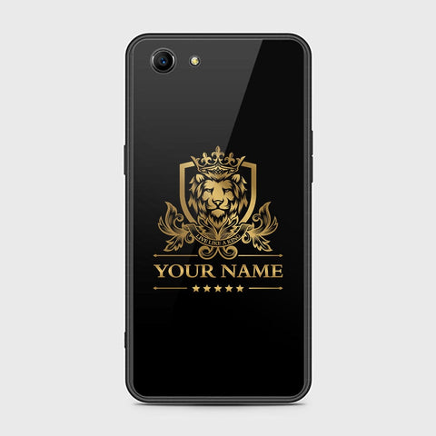 Oppo A83 Cover - Gold Series - HQ Ultra Shine Premium Infinity Glass Soft Silicon Borders Case