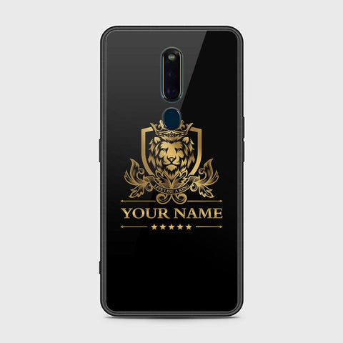 Oppo F11 Pro Cover - Gold Series - HQ Ultra Shine Premium Infinity Glass Soft Silicon Borders Case