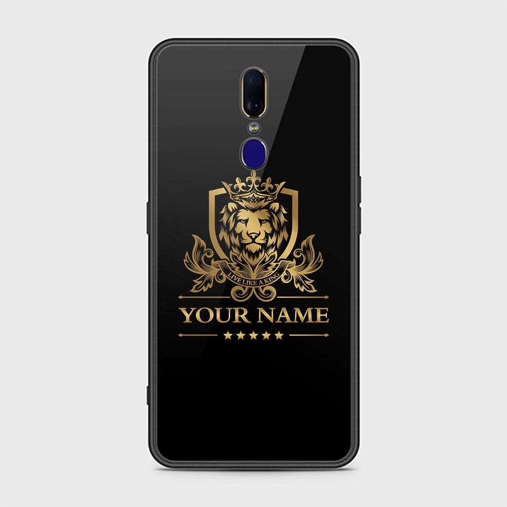 Oppo A9 Cover - Gold Series - HQ Ultra Shine Premium Infinity Glass Soft Silicon Borders Case