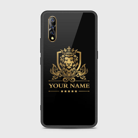 Vivo S1 Cover - Gold Series - HQ Ultra Shine Premium Infinity Glass Soft Silicon Borders Case