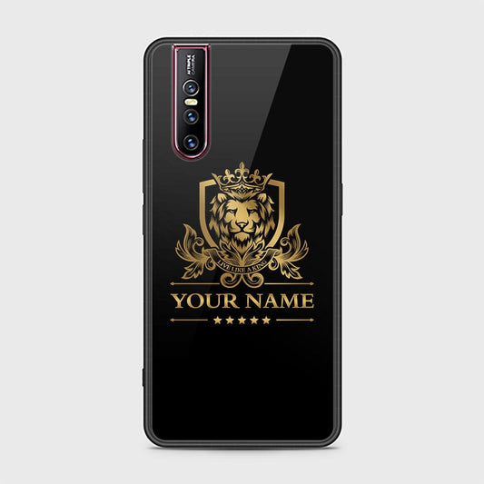 Vivo V15 Pro Cover - Gold Series - HQ Ultra Shine Premium Infinity Glass Soft Silicon Borders Case