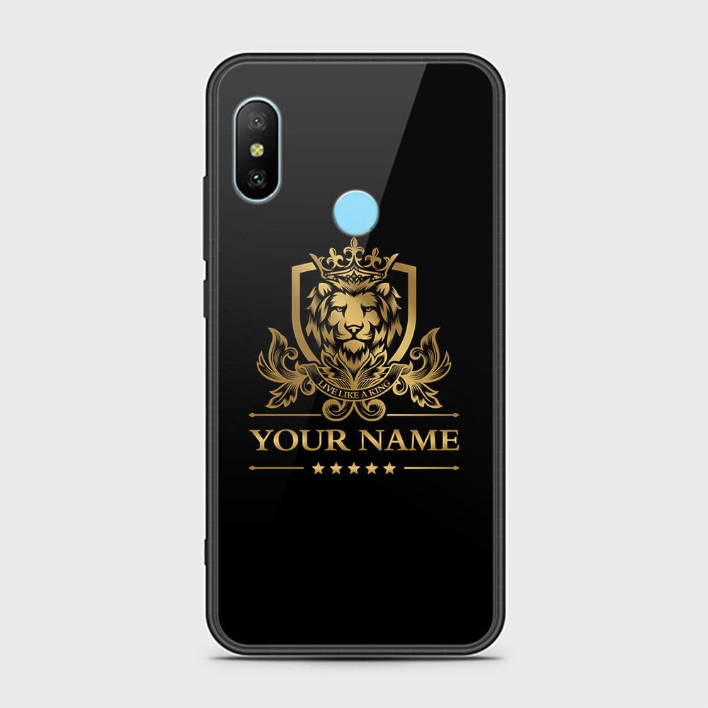 Redmi 6 Pro Cover - Gold Series - HQ Ultra Shine Premium Infinity Glass Soft Silicon Borders Case
