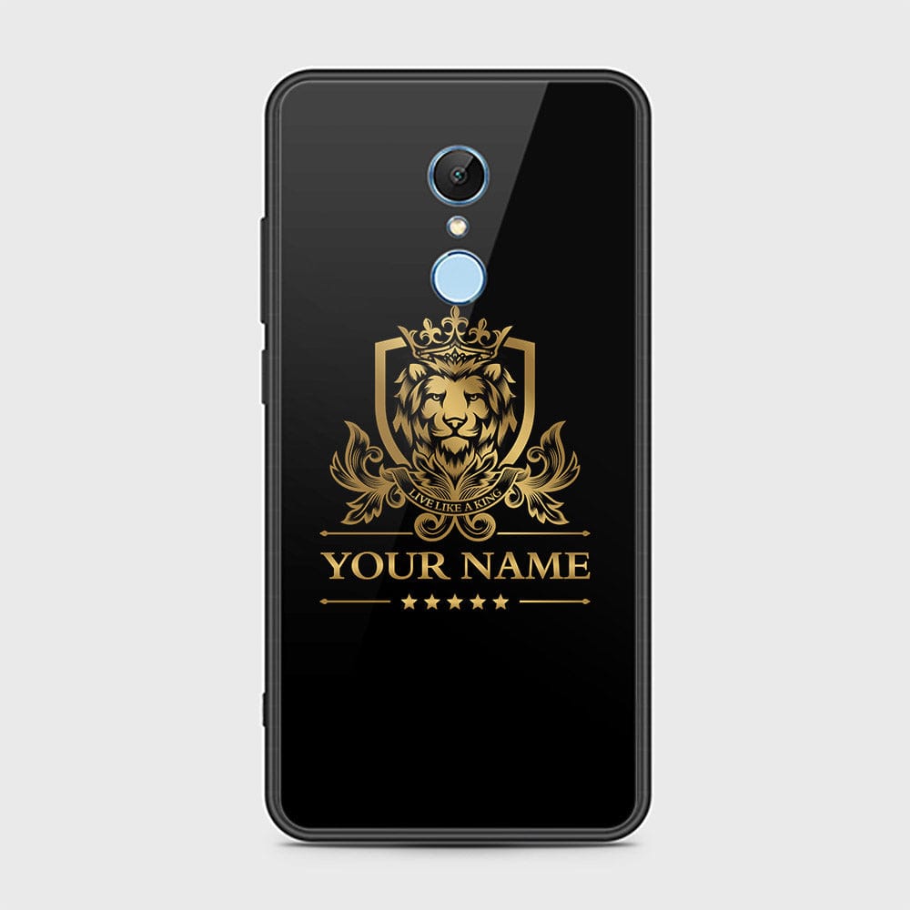 Redmi 5 Plus Cover - Gold Series - HQ Ultra Shine Premium Infinity Glass Soft Silicon Borders Case