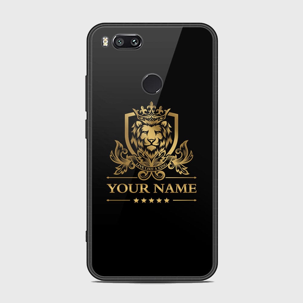 Xiaomi Mi A1 Cover - Gold Series - HQ Ultra Shine Premium Infinity Glass Soft Silicon Borders Case