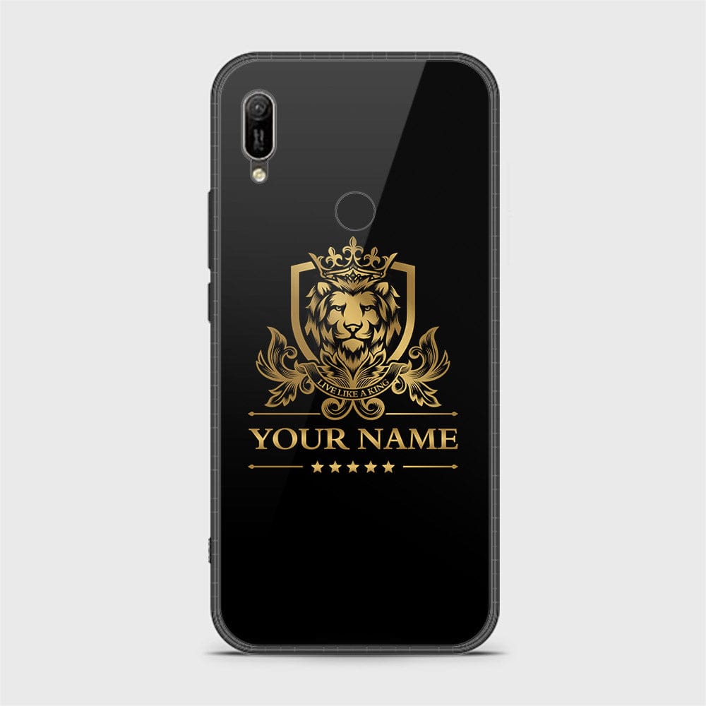 Huawei Y6 2019 / Y6 Prime 2019 Cover - Gold Series - HQ Ultra Shine Premium Infinity Glass Soft Silicon Borders Case