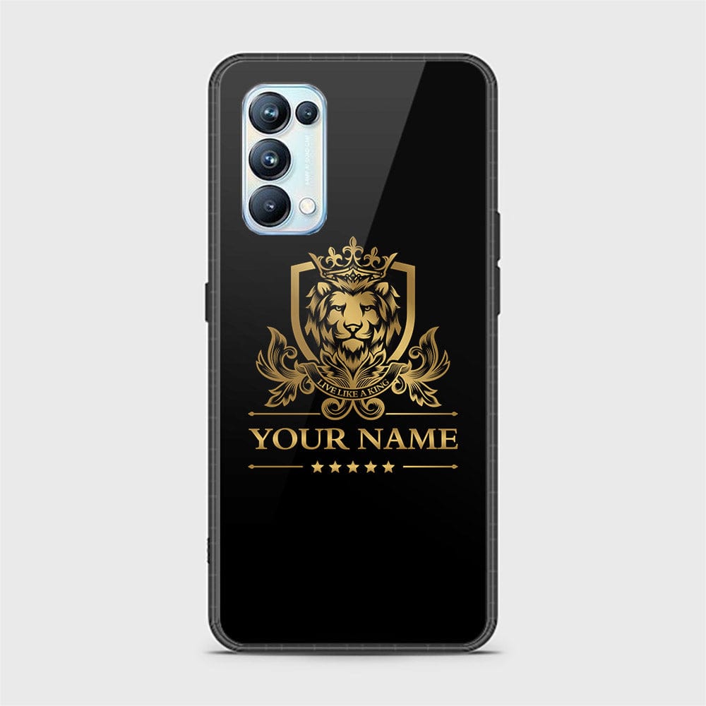 Oppo Reno 5 Pro 5G Cover - Gold Series - HQ Ultra Shine Premium Infinity Glass Soft Silicon Borders Case