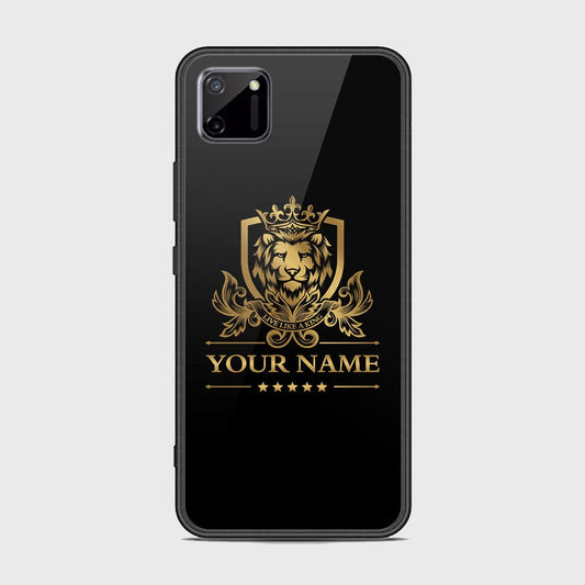 Realme C11 Cover - Gold Series - HQ Ultra Shine Premium Infinity Glass Soft Silicon Borders Case