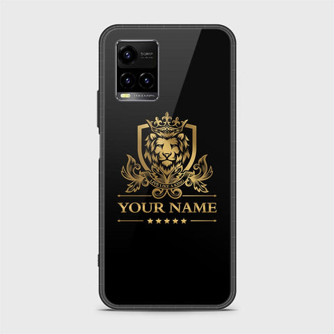 Vivo Y21e Cover - Gold Series - D227 - HQ Ultra Shine Premium Infinity Glass Soft Silicon Borders Case ( Fast Delivery )