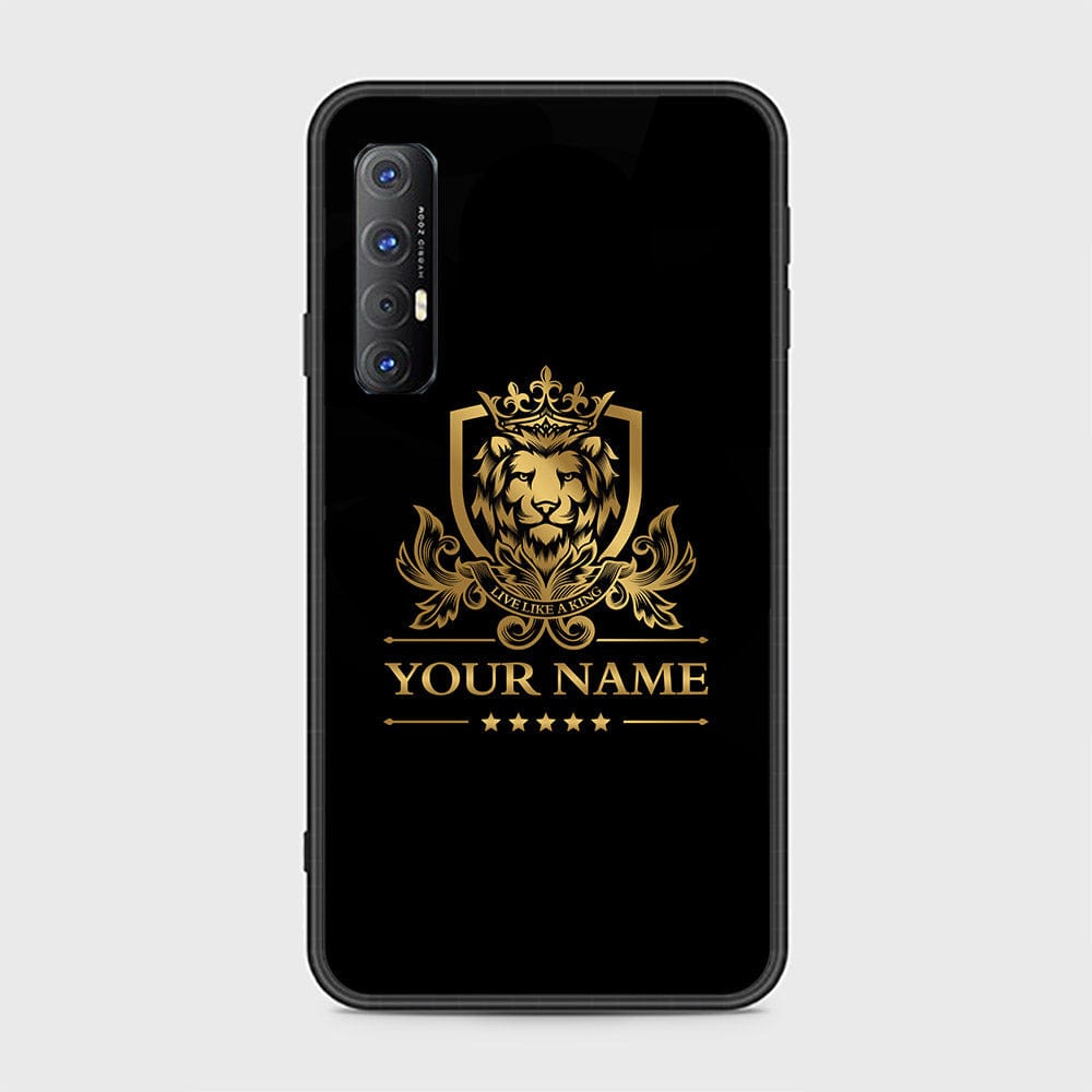 Oppo Reno 3 Pro 5G Cover - Gold Series - HQ Ultra Shine Premium Infinity Glass Soft Silicon Borders Case