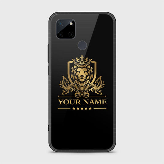 Realme C25Y Cover - Gold Series - HQ Ultra Shine Premium Infinity Glass Soft Silicon Borders Case