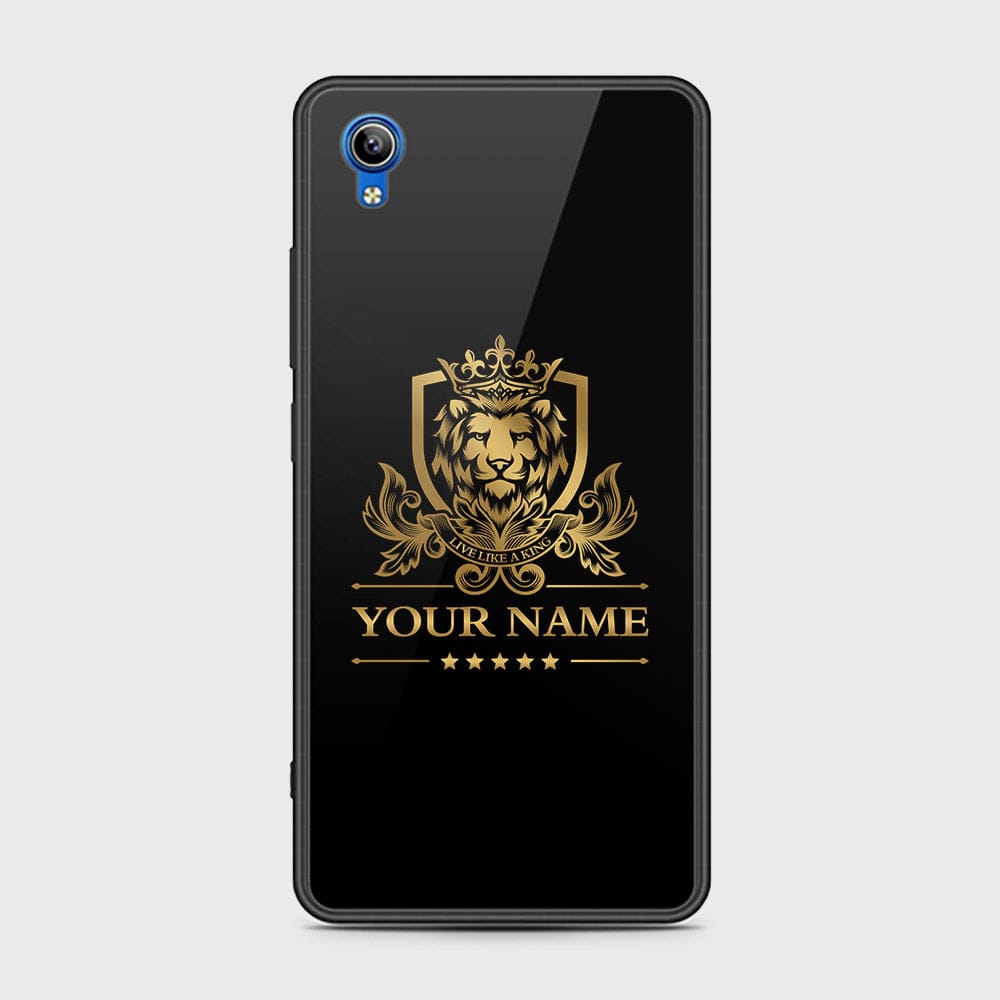 Vivo Y91C Cover - Gold Series - HQ Ultra Shine Premium Infinity Glass Soft Silicon Borders Case