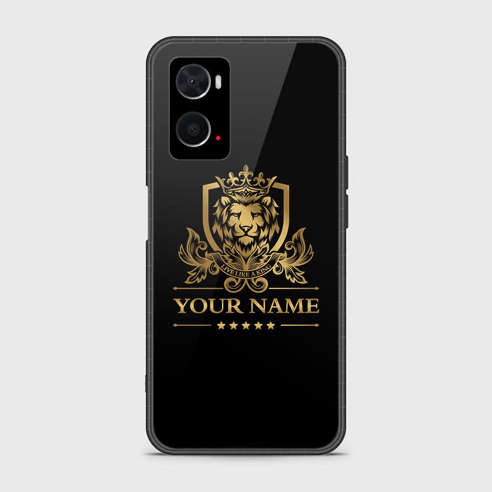 Oppo A36 Cover - Gold Series - HQ Ultra Shine Premium Infinity Glass Soft Silicon Borders Case
